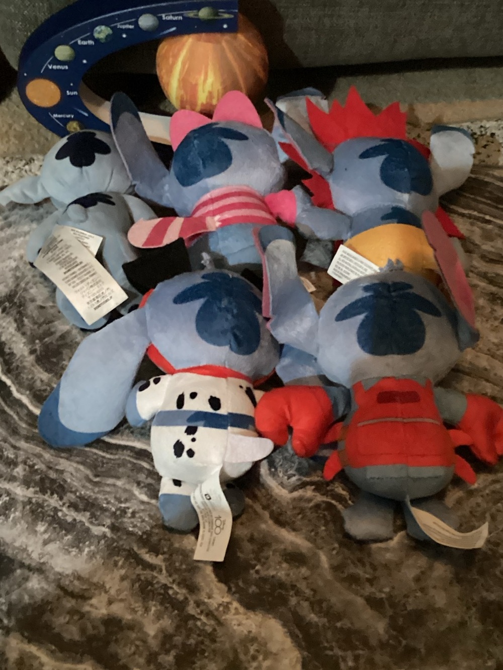 Preowned Disney Lot Of 5 Snitch Plushies . - Picture 4 of 15